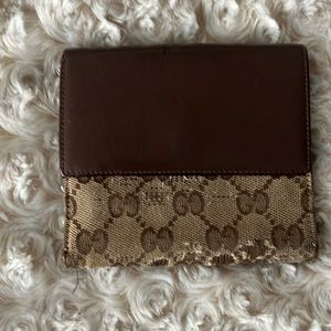 Gucci Wallet Brown PVC Canvas